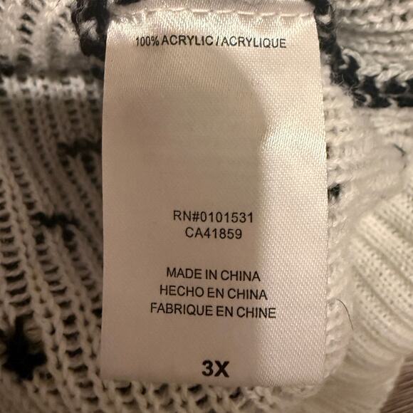 Coca Cola Polar Bear Holiday Sweater Women 3X Black Red White Christmas Knit - Picture 5 of 7